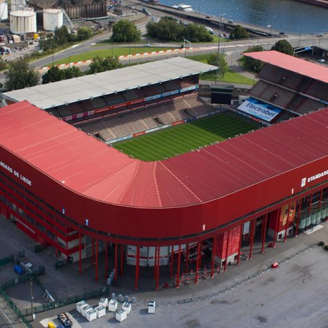 BELGIUM LIEGE ROYAL STANDARD DE LIEGE STADIUM AERIAL VIEW